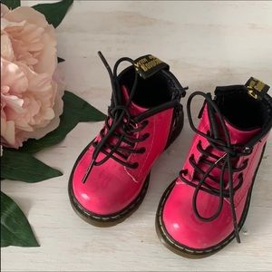 Dr Martin Baby Girl Brooklee Hot Pink Boot Size 4